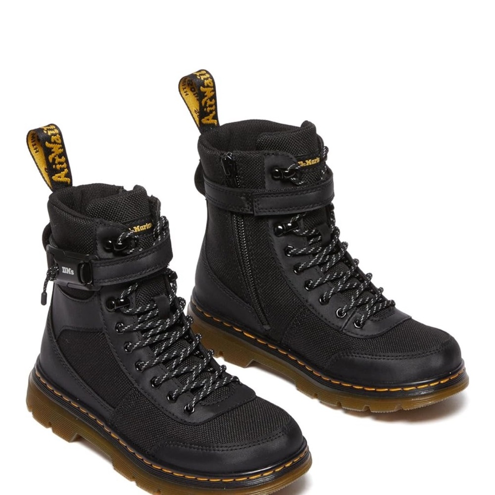 Dr. Martens Black Lace Up Boots Combs Tech J